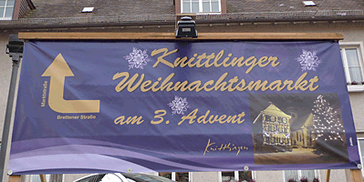 Weihnachtsmarktschild